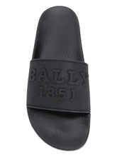 Load image into Gallery viewer, Bally Slaim 6228389 Men's Black Rubber Sandals Size 8 MSRP $295