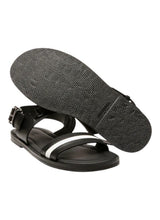 Load image into Gallery viewer, Bally Jawad 6231511 Men's Black Calf Plain Leather Sandals MSRP $542
