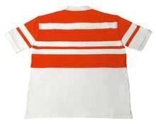 Load image into Gallery viewer, Bally 6303584 Men's  Bone/Orange Striped Organic Cotton Polo Shirt MSRP $320