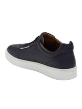 Load image into Gallery viewer, Bally Baxley 6230469 Men's Blue Bovine Grained Leather Sneakers MSRP $570
