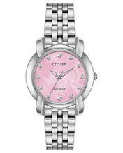 Load image into Gallery viewer, Citizen EM0710-54Y Jolie Ladies Rose MOP Dial Bracelet 30mm Watch MSRP $395
