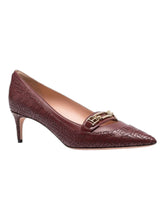 Load image into Gallery viewer, Bally Daika 6239464 Ladies Heritage Red Leather Pumps MSRP $620