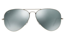 Load image into Gallery viewer, Ray-Ban RB3025 003/40 Polished Silver Aviator Mirror Grey Sunglasses 62-14