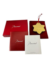 Load image into Gallery viewer, Baccarat 2812732 Gold Crystal Noel 2018 Gold Annual Ornament MSRP $195