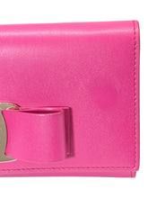 Load image into Gallery viewer, Salvatore Ferragamo Vara Women's 705292 Pink Wallet With Chain MSRP $795