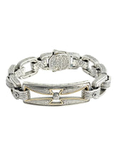 Load image into Gallery viewer, Konstantino Men's Stavros Silver & 18k Gold Spinel Chain Bracelet BKJ605-130-292 MSRP $1580