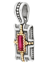 Load image into Gallery viewer, Konstantino Dome Silver,18k Gold corundum Pendant & Chain MEKJ736-538 MSRP $450