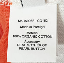Load image into Gallery viewer, Bally 6303584 Men's  Bone/Orange Striped Organic Cotton Polo Shirt MSRP $320