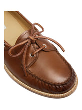 Load image into Gallery viewer, Bally Rimion 6304678 Men's Cuero Leather Boat Loafers MSRP $825