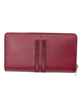 Load image into Gallery viewer, Bally Salen 6219459 Women's Garnet Zippered Wallet Calf Leather MSRP $450