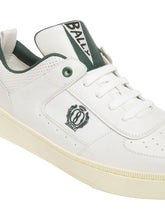 Load image into Gallery viewer, Bally Riweira-FO 6304693 White/Green Low-Top Leather Sneakers MSRP $650