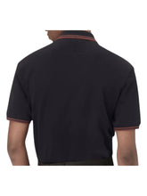 Load image into Gallery viewer, Bally 6301747 Men's Black Tipped Regular Fit Cotton Polo Shirt MSRP $320