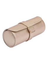 Load image into Gallery viewer, Wolf 1834 Palermo Double Watch Roll With Jewelry Pouch Rose Gold - 213916