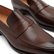 Load image into Gallery viewer, Bally Score 6231394 Men's Mid Brown Calf Leather Loafers MSRP $999