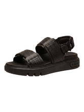 Load image into Gallery viewer, Bally Jaron-I 6300079 Men's Black Interlaced Leather Sandals MSRP $480
