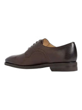 Load image into Gallery viewer, Bally Scrivani 6306756 Men's Ebano Leather Derby Shoes MSRP $1260