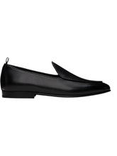 Load image into Gallery viewer, Bally Geremy 6304152 Men's Black Calf Plain Leather Loafers MSRP $820
