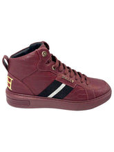 Load image into Gallery viewer, Bally Meson 6300463 Men's Heritage Red Calf Embossed Leather Sneakers MSRP $720