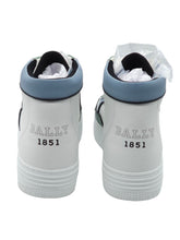 Load image into Gallery viewer, Bally Kenton 6302315 Men's White High Top Leather Sneaker MSRP $650