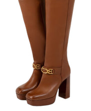 Load image into Gallery viewer, Bally Deanne 6239452 Women's Cuero Knee-High Leather Boots Size 5.5 MSRP $1628