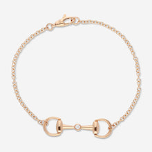 Load image into Gallery viewer, Gucci Horsebit 18K Rose Gold and Diamond Bracelet YBA796174001 MSRP $1,980