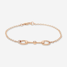 Load image into Gallery viewer, Gucci Horsebit 18K Rose Gold and Diamond Bracelet YBA796174001 MSRP $1,980