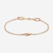 Load image into Gallery viewer, Gucci Horsebit 18K Rose Gold and Diamond Bracelet YBA796174001 MSRP $1,980