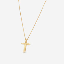 Load image into Gallery viewer, Gucci Link to Love 18K Yellow Gold Cross Pendant Necklace YBB758937001 MSRP $1,870