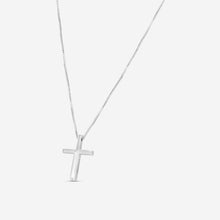 Load image into Gallery viewer, Gucci Link to Love 18K White Gold Cross Pendant Necklace YBB758937002 MSRP $2,090