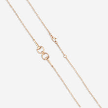 Load image into Gallery viewer, Gucci Horsebit 18K Rose Gold and Diamond Small Necklace YBB796833001 MSRP $2,550