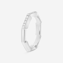 Load image into Gallery viewer, GUCCI Link to Love 18kt White Gold and Diamond Ring YBC662140001 MSRP $2,350