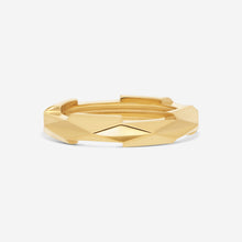 Load image into Gallery viewer, GUCCI Link to Love Studded 18kt Yellow Gold Ring YBC662177001 MSRP $1,650
