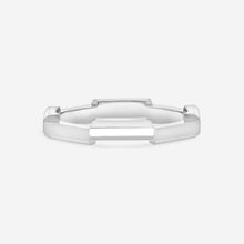Load image into Gallery viewer, GUCCI Link to Love 18kt White Gold Ring YBC662194003 MSRP $1,070