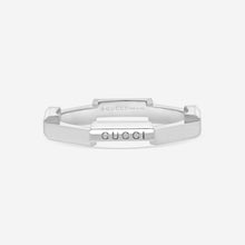 Load image into Gallery viewer, GUCCI Link to Love 18kt White Gold Ring YBC662194003 MSRP $1,070