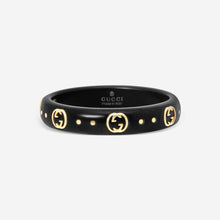 Load image into Gallery viewer, Gucci Icon 18K Yellow Gold and Corundum Band Ring YBC679262001 MSRP $750