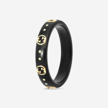 Load image into Gallery viewer, Gucci Icon 18K Yellow Gold and Corundum Band Ring YBC679262001 MSRP $750