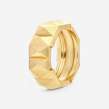 Load image into Gallery viewer, Gucci Link to Love 18K Yellow Gold Ring YBC702379001 MSRP $3250