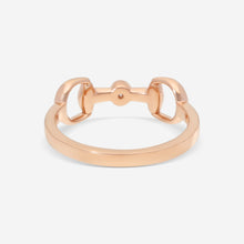 Load image into Gallery viewer, Gucci Horsebit 18K Rose Gold & Diamond Ring YBC796168001 MSRP $1,550