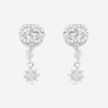 Load image into Gallery viewer, Gucci Flora 18K White Gold and Diamond Earrings YBD581830001 MSRP $3,480