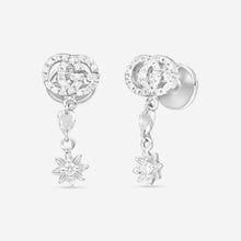 Load image into Gallery viewer, Gucci Flora 18K White Gold and Diamond Earrings YBD581830001 MSRP $3,480