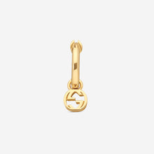 Load image into Gallery viewer, Gucci 18K Yellow Gold and Gucci Detail Mono Earring YBD76158400100U MSRP $940