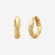 Load image into Gallery viewer, Gucci Link to Love 18K Yellow Gold Hoop Earrings MSRP $2,250 YBD786727002