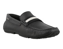Load image into Gallery viewer, Bally Pearce 6234463 Men's Black Bovine Grained Leather Driver Shoes MSRP $678