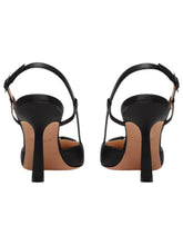 Load image into Gallery viewer, Bally Eva 6302867 Women's Black High Heel Slingback Leather Pumps MSRP $965