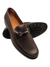 Load image into Gallery viewer, Bally Simpler 6230242 Men's Chocolate Calf Plain Leather Loafers MSRP $615