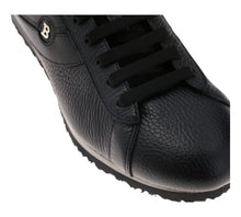 Load image into Gallery viewer, Bally Bredy 6231557 Men's Black Deer Grained Leather Sneakers MSRP $450