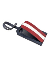 Load image into Gallery viewer, Bally Tabby Navy Blue Leather Luggage Tag MSRP $125