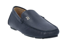 Load image into Gallery viewer, Bally Sistri 6230248 Men's Navy Blue Calf Plain Leather Loafers MSRP $500