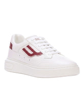 Load image into Gallery viewer, Bally Triumph 6300145 Men's White/Heritage Red Low-Top Sneakers MSRP $600