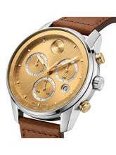Load image into Gallery viewer, Movado Bold 3600908 Verso Men's Chronograph Quartz Gold Dial 44mm Watch MSRP$795